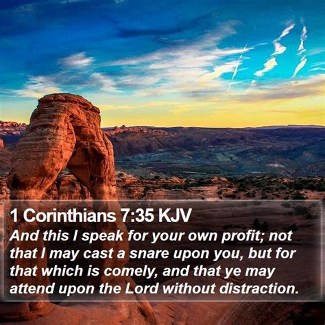 1 Corinthians 7:35 .